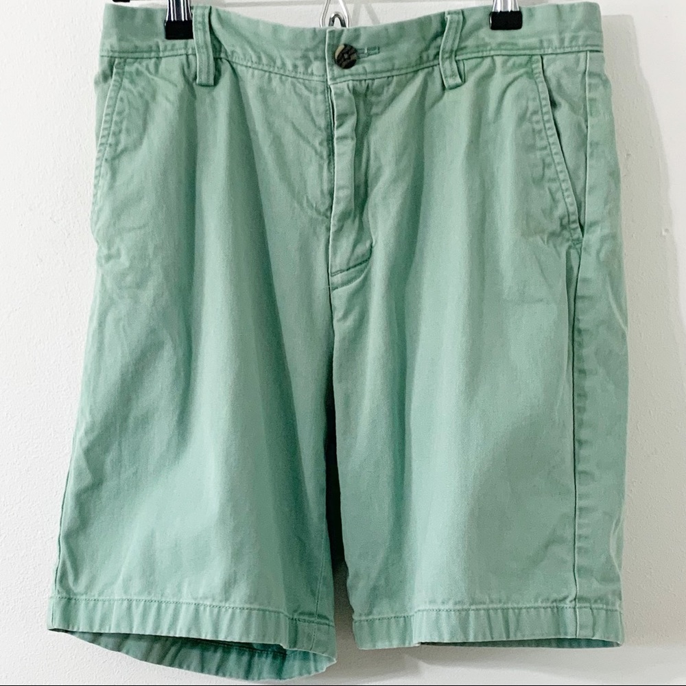 Nautica Cotton Twill Flat Front Classic Fit Perfect Shorts Belt Loops Pocket 30W